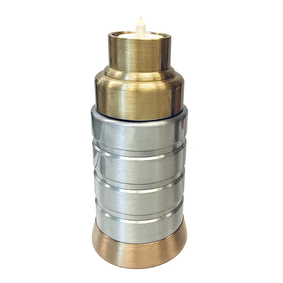 Copper and Aluminum Urn side view 3